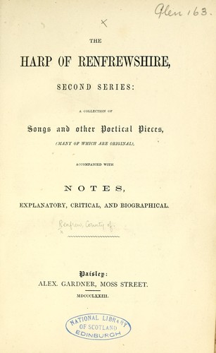 Cover for The Harp of Renfrewshire