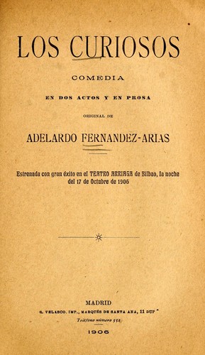 Cover for Los curiosos