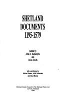 Cover for Shetland documents, 1195-1579