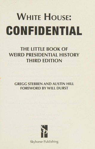 Cover for White House Confidential