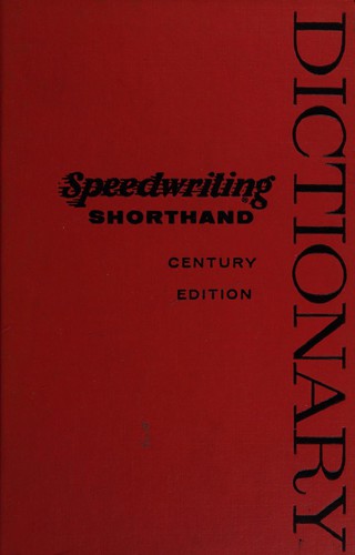 Cover for Speedwriting shorthand