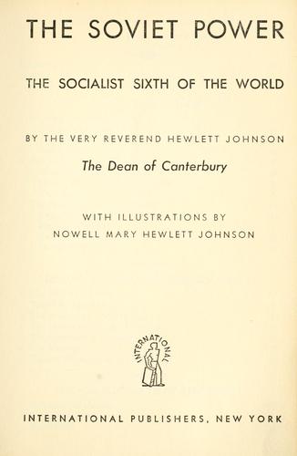 Cover for The soviet power