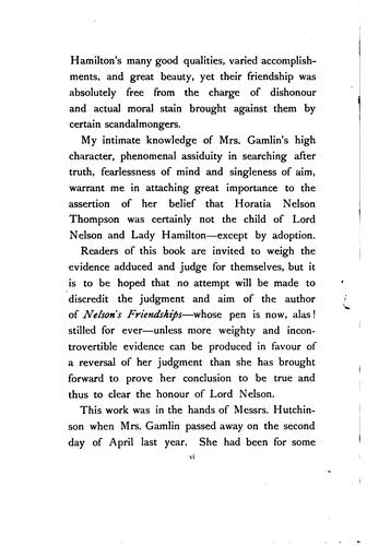 Cover for Nelson's friendships ...
