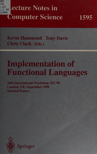 Cover for Implementation of functional languages