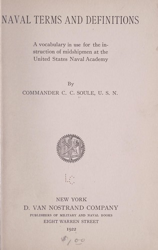 Cover for Naval terms and definitions