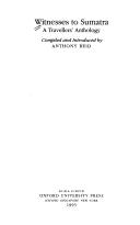 Cover for Witnesses to Sumatra