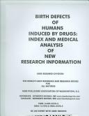 Cover for Birth Defect of Humans Induced by Drugs