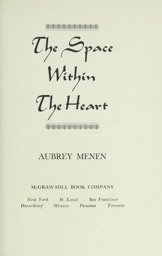 Cover for The space within the heart.