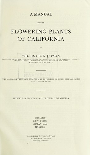 Cover for A manual of the flowering plants of California