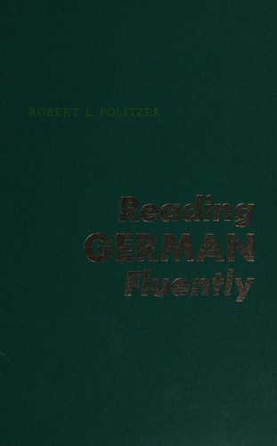 Cover for Reading German fluently