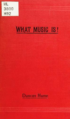 Cover for What music is!