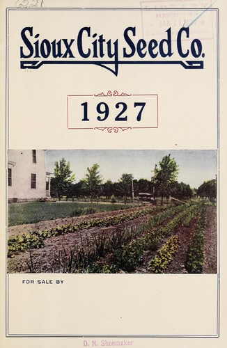 Cover for General retail and descriptive catalog