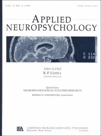 Cover for Neuropsychological Outcomes Research