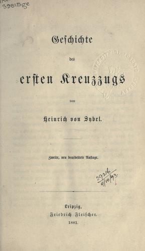 Cover for Geschichte des ersten Kreuzzugs.