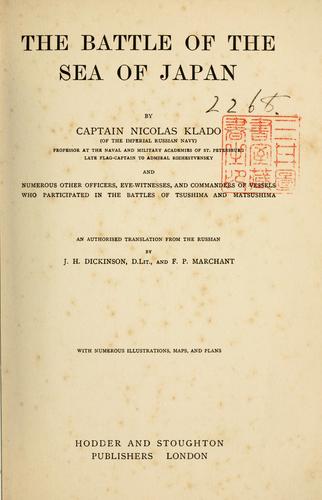 Cover for battle of the Sea of Japan