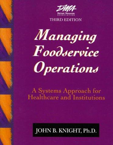 Cover for Managing foodservice operations