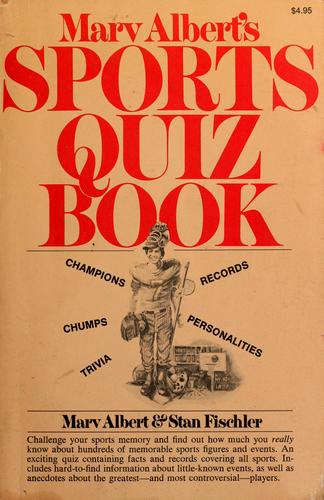 Cover for Marv Albert's sports quiz book