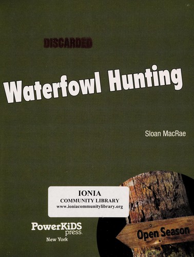 Cover for Waterfowl hunting