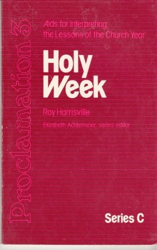 Cover for Holy Week (Proclamation 3