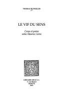 Cover for Le vif du sens