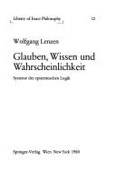 Cover for Glauben, Wissen und Wahrscheinlichkeit