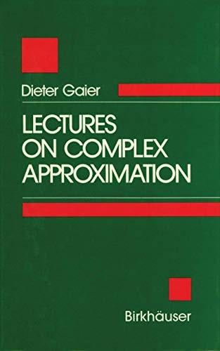 Cover for Lectures on Complex Approximation