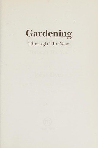 Cover for Gardening