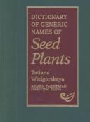 Cover for Dictionary of generic names of seed plants
