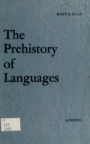 Cover for The prehistory of languages