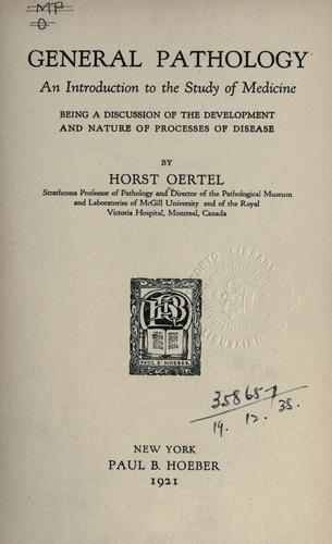 Cover for General pathology