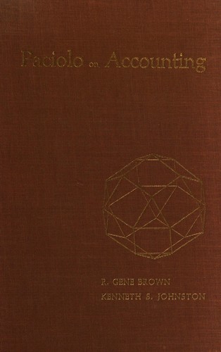 Cover for Paciolo on accounting