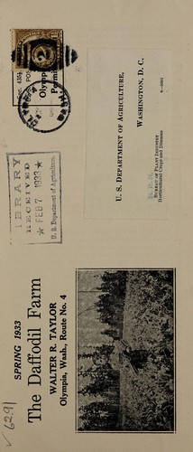 Cover for The Daffodil Farm, spring 1933