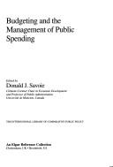 Cover for Budgeting and the management of public spending