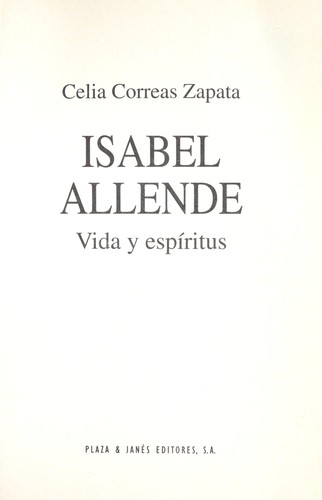 Cover for Isabel Allende