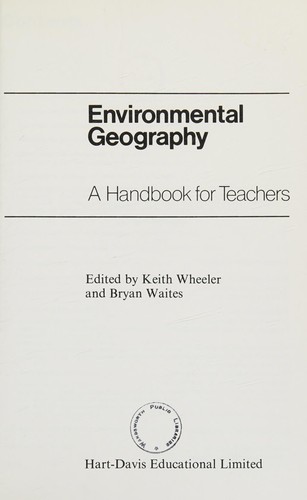 Cover for Environmental geography