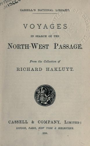 Cover for Voyages in search of the North-West passage.
