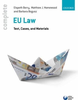 Cover for Complete EU Law
            
                Complete