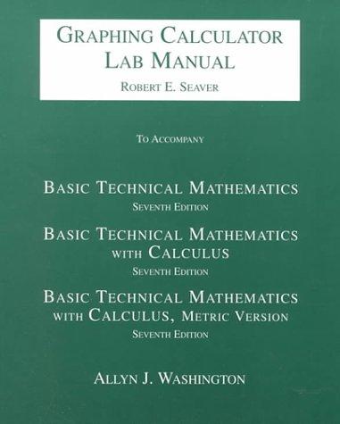 Cover for Graphing Calculator Lab Manual