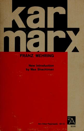 Cover for Karl Marx