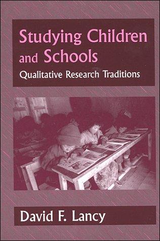 Cover for Studying Children in Schools 