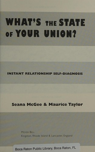 Cover for What's the state of your union?