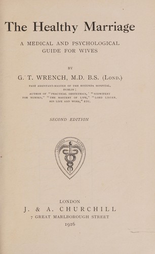 Cover for The healthy marriage