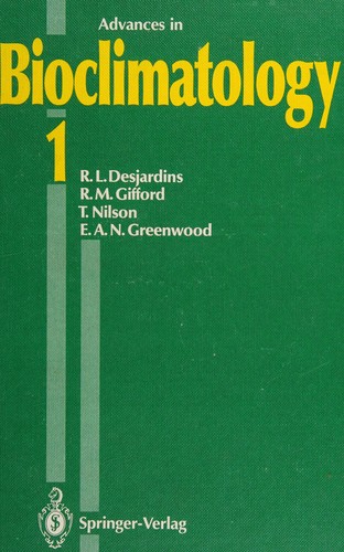Cover for Advances in Bioclimatology (Lecture Notes in Computer Science)