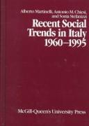 Cover for Recent social trends in Italy, 1960-1995