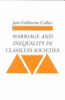 Cover for Marriage and Inequality in Classless Societies