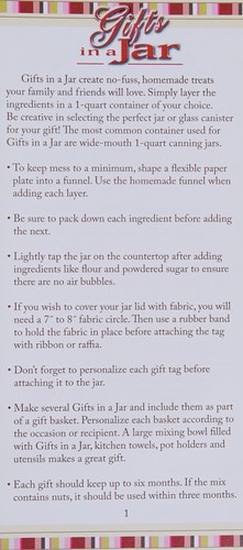 Cover for Gifts in a Jar, Sweet Endings