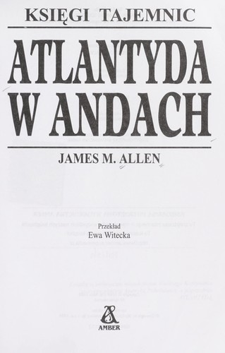 Cover for Atlantyda w Andach