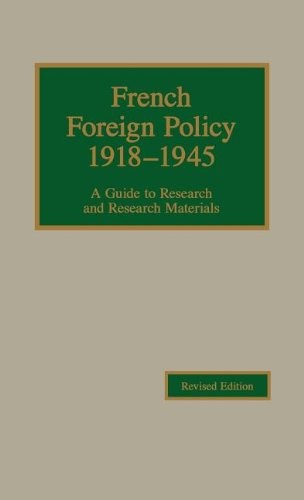 Cover for French foreign policy, 1918-1945