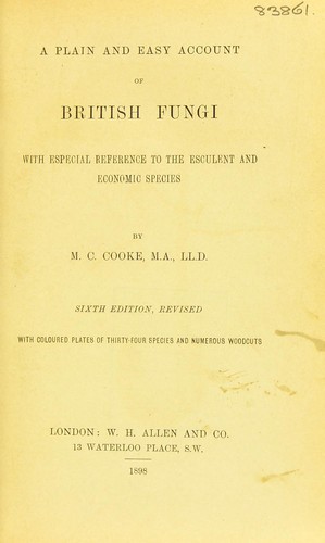 Cover for A plain and easy account of British fungi