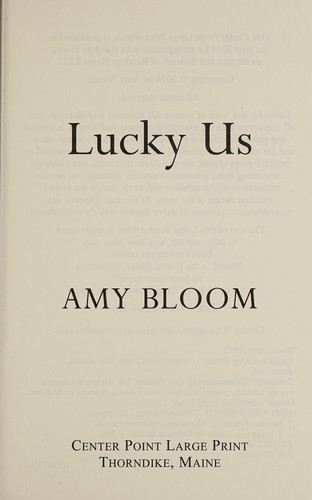 Cover for Lucky us
